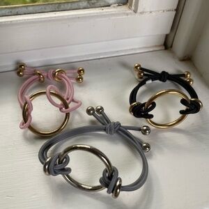 Anthropologie Gold Ring Hair Tie Bundled